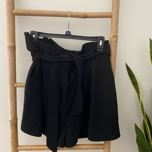 Nordstrom Rack | High Waste Black Shorts with Belt
